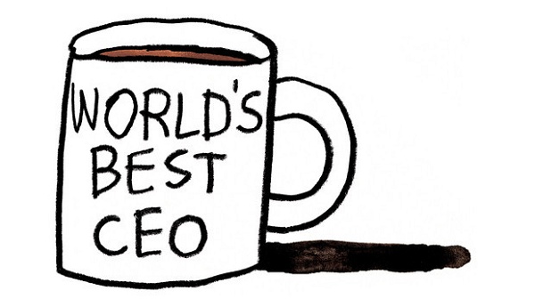 Por que os CEOs devem apoiar os clientes uma caneca escrito Worlds Best CEO