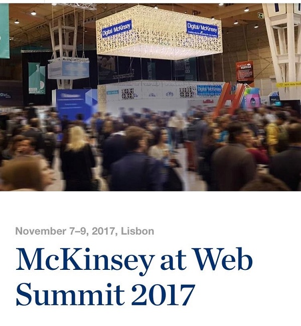 McKinsey at Web Summit 2017 Foto da McKinsey at Web Summit 2017