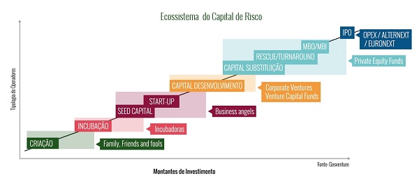 Ecossistema do Capital de Risco Gráfico com ecossistema do Capital de Risco